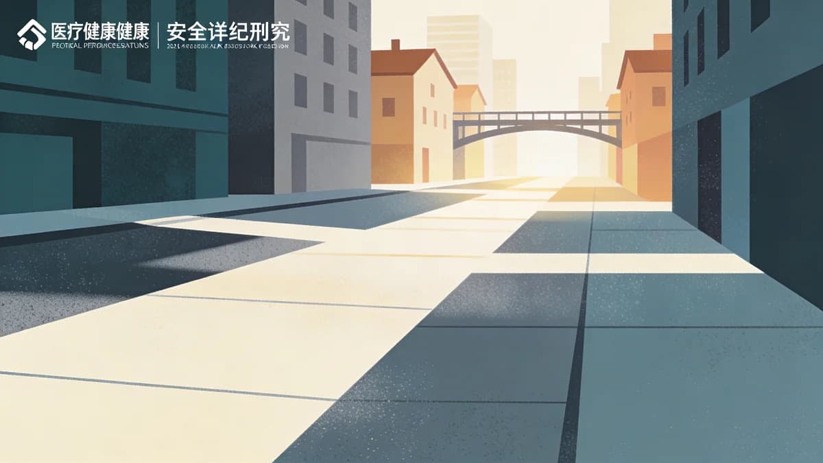 Abstract cityscape with connected pathways leading from streets to stable housing structures, representing federal STREETS Initiative connecting homeless individuals to treatment and recovery